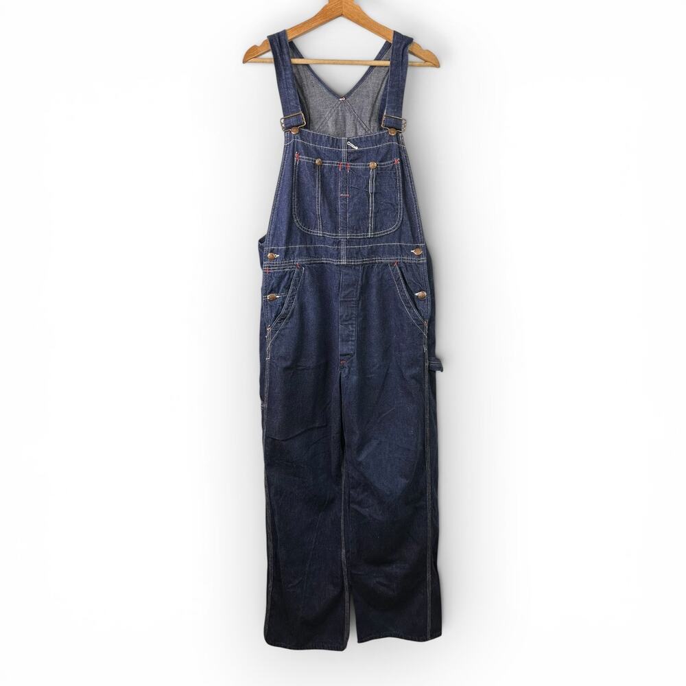 Vintage Big Mac Carpenter Denim Overalls Mens 34x30 Rugged Heritage Workwear